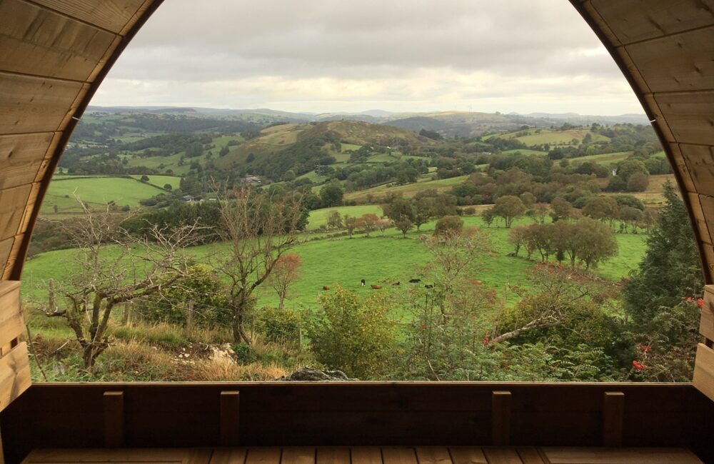 The view from inside the sauna is different everytime!